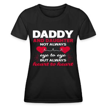 Vater und Tochter - Frauen Funktions-T-Shirt - Schwarz - Vorne - AI Model Female 172 light (172cm)