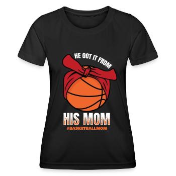 Basketball Mom BasketballEr Mother Gift - Women's Functional T-Shirt - black - Front - AI Model Female 172 light (172cm)