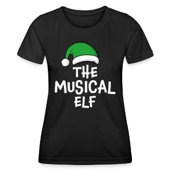 L’elfe musical - T-shirt sport Femme - noir - Devant - AI Model Female 172 light (172cm)