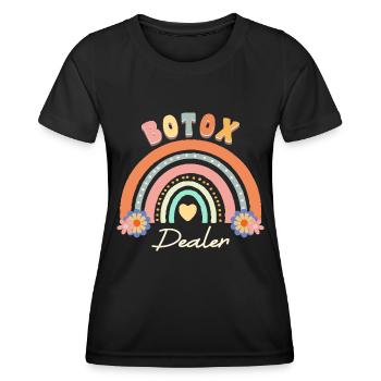 Plastische Chirurgie Botox Dealer - Frauen Funktions-T-Shirt - Schwarz - Vorne - AI Model Female 172 light (172cm)