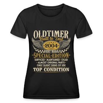 Vintage 2004 Vintage Born Birthday Gift - Women's Functional T-Shirt - black - Front - AI Model Female 172 light (172cm)