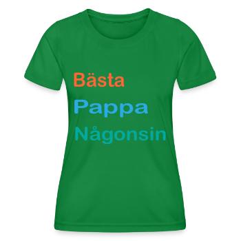 Best Dad Ever Love Father's Day - Father's Day - Women's Functional T-Shirt - kelly green - Front - AI Model Female 172 dark (172cm)