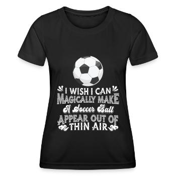Football Football - Women's Functional T-Shirt - black - Front - AI Model Female 172 light (172cm)