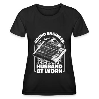 Tontechniker Sound Audio Engineer - Frauen Funktions-T-Shirt - Schwarz - Vorne - AI Model Female 172 light (172cm)