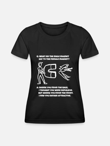 Physik Physiker - Frauen Funktions-T-Shirt - Schwarz