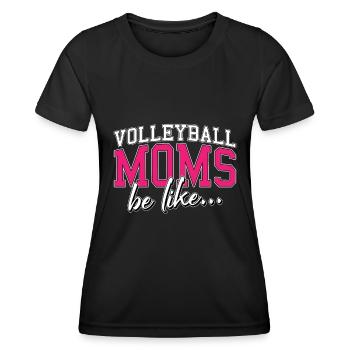 Volleyball Beachvolleyball - Frauen Funktions-T-Shirt - Schwarz - Vorne - AI Model Female 172 light (172cm)