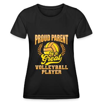 Volleyball Beach Volleyball - Women's Functional T-Shirt - black - Front - AI Model Female 172 light (172cm)