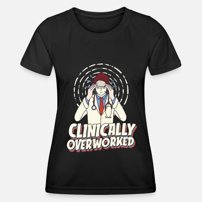 Krankenschwester - Frauen Funktions-T-Shirt - Schwarz