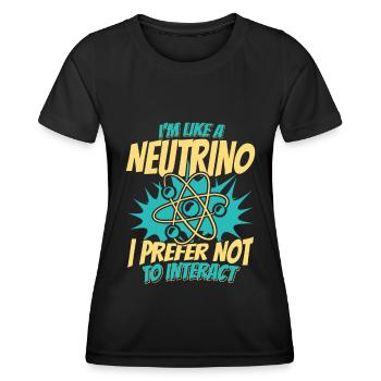 Physik Physiker - Frauen Funktions-T-Shirt - Schwarz - Vorne - AI Model Female 172 light (172cm)