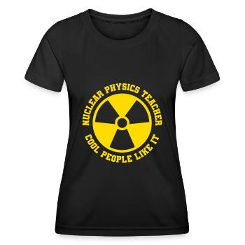 Physik Physiker - Frauen Funktions-T-Shirt - Schwarz - Vorne - AI Model Female 172 light (172cm)