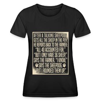 Hundetrainer Hundetrainer - Frauen Funktions-T-Shirt - Schwarz - Vorne - AI Model Female 172 light (172cm)