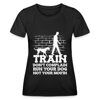 Dog trainer Dog trainer - Women's Functional T-Shirt - black - Front - AI Model Female 172 light (172cm)