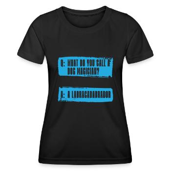 Dog trainer Dog trainer - Women's Functional T-Shirt - black - Front - AI Model Female 172 light (172cm)