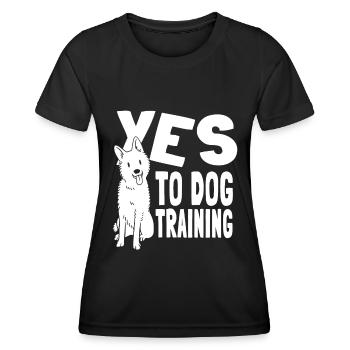 Dog trainer Dog trainer - Women's Functional T-Shirt - black - Front - AI Model Female 172 light (172cm)