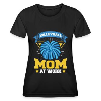 Volleyball Volleyball Joueur Volleyball Mère Volleyball Maman - T-shirt sport Femme - noir - Devant - AI Model Female 172 light (172cm)