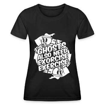 Halloween Komisch - Frauen Funktions-T-Shirt - Schwarz - Vorne - AI Model Female 172 light (172cm)