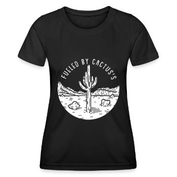 Cactus Jardin Cactus - T-shirt sport Femme - noir - Devant - AI Model Female 172 light (172cm)