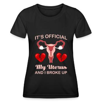 Hysterektomie Herzen Unterus Hysterektomie - Frauen Funktions-T-Shirt - Schwarz - Vorne - AI Model Female 172 light (172cm)