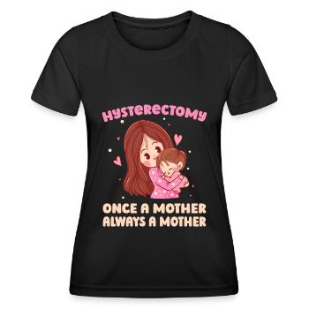 Hysterektomie - Frauen Funktions-T-Shirt - Schwarz - Vorne - AI Model Female 172 light (172cm)