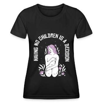 Hysterektomie Blumen Hysterektomie - Frauen Funktions-T-Shirt - Schwarz - Vorne - AI Model Female 172 light (172cm)