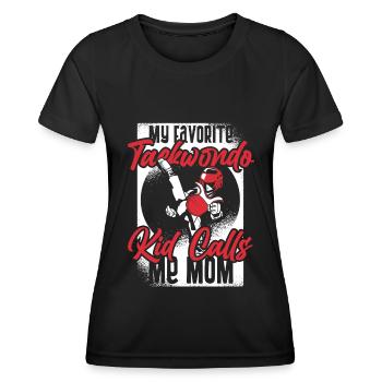 Taekwondo Mama - Women's Functional T-Shirt - black - Front - AI Model Female 172 light (172cm)