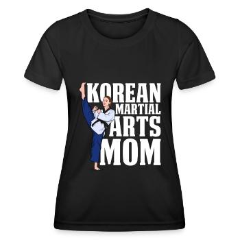 Taekwondo Mama - Women's Functional T-Shirt - black - Front - AI Model Female 172 light (172cm)