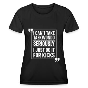 Taekwondo Tritte Taekwondo Mama - Frauen Funktions-T-Shirt - Schwarz - Vorne - AI Model Female 172 light (172cm)
