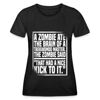 Taekwondo Funny - Women's Functional T-Shirt - black - Front - AI Model Female 172 light (172cm)