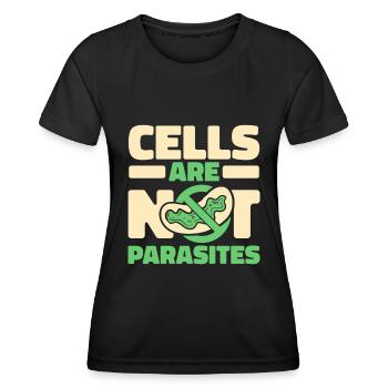 Biologie Biologe Zellen Molekularbiologe - Frauen Funktions-T-Shirt - Schwarz - Vorne - AI Model Female 172 light (172cm)