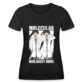 Biologiste Biologiste moléculaire - T-shirt sport Femme - noir - Devant - AI Model Female 172 light (172cm)