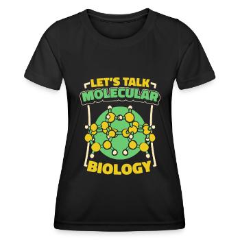 Biologie Biologe Moleküle Molekularbiologe - Frauen Funktions-T-Shirt - Schwarz - Vorne - AI Model Female 172 light (172cm)