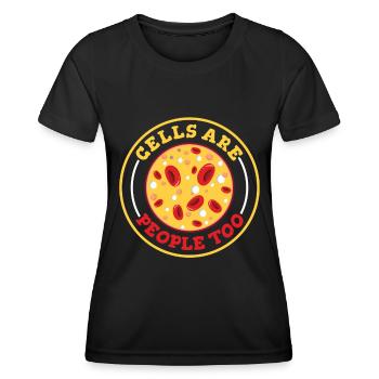 Biologie Biologe Zellen Molekularbiologe - Frauen Funktions-T-Shirt - Schwarz - Vorne - AI Model Female 172 light (172cm)