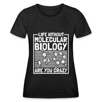 Biologiste Biologiste moléculaire - T-shirt sport Femme - noir - Devant - AI Model Female 172 light (172cm)