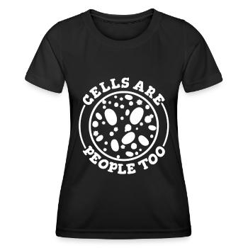 Biologie Biologe Zellen Molekularbiologe - Frauen Funktions-T-Shirt - Schwarz - Vorne - AI Model Female 172 light (172cm)