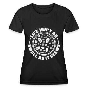Biologiste Biologiste moléculaire - T-shirt sport Femme - noir - Devant - AI Model Female 172 light (172cm)