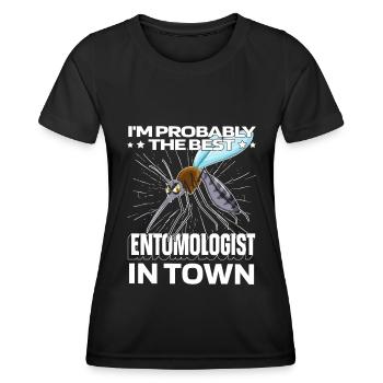 Entomologie Entomologe Insekt Moskito - Frauen Funktions-T-Shirt - Schwarz - Vorne - AI Model Female 172 light (172cm)