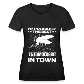 Entomologie Entomologe Insekt Moskito - Frauen Funktions-T-Shirt - Schwarz - Vorne - AI Model Female 172 light (172cm)