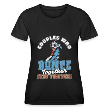 Dance teacher couple - Women's Functional T-Shirt - black - Front - AI Model Female 172 light (172cm)