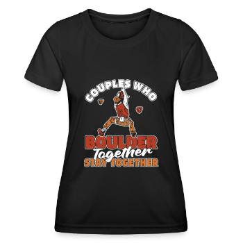 Bloc Bloc Couple - T-shirt sport Femme - noir - Devant - AI Model Female 172 light (172cm)