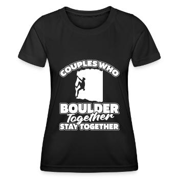 Bloc Bloc Couple - T-shirt sport Femme - noir - Devant - AI Model Female 172 light (172cm)