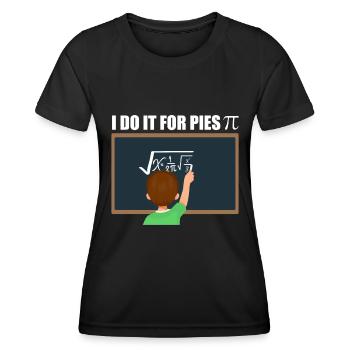 Calcul mathématique Pi - T-shirt sport Femme - noir - Devant - AI Model Female 172 light (172cm)
