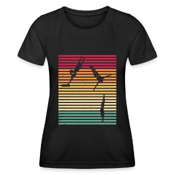 Plongeurs plongeurs - T-shirt sport Femme - noir - Devant - AI Model Female 172 light (172cm)
