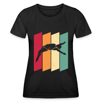 Plongeurs plongeurs - T-shirt sport Femme - noir - Devant - AI Model Female 172 light (172cm)
