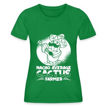 Cactus Garden - Women's Functional T-Shirt - kelly green - Front - AI Model Female 172 dark (172cm)