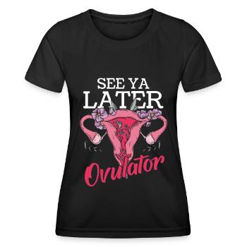 Hysterektomie - Frauen Funktions-T-Shirt - Schwarz - Vorne - AI Model Female 172 light (172cm)