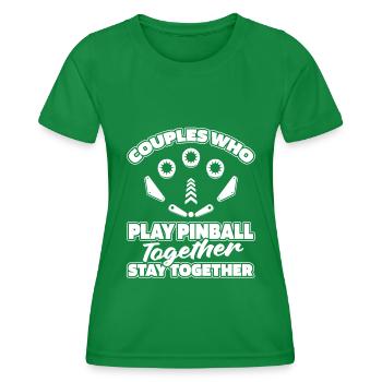 Paire de flippers - T-shirt sport Femme - vert - Devant - AI Model Female 172 dark (172cm)