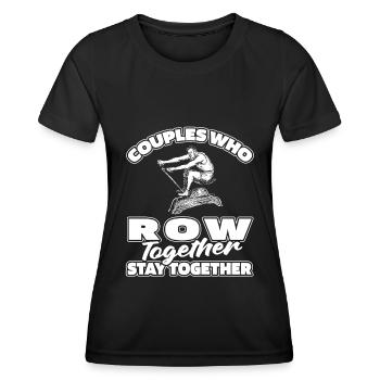 Rowing Pairs - Women's Functional T-Shirt - black - Front - AI Model Female 172 light (172cm)