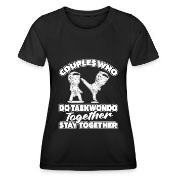Taekwondo Pair - Women's Functional T-Shirt - black - Front - AI Model Female 172 light (172cm)