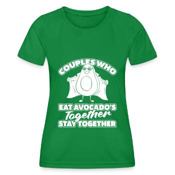 Avocado pair - Women's Functional T-Shirt - kelly green - Front - AI Model Female 172 dark (172cm)