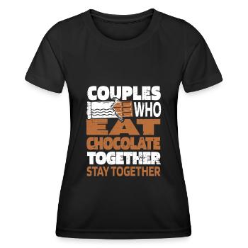 Chocolate Chocolate Pair - Women's Functional T-Shirt - black - Front - AI Model Female 172 light (172cm)